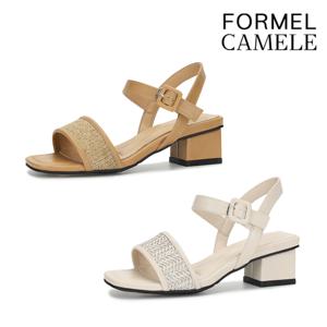 베이직 라탄 샌들 4CM 2종 택1 FKS1F1SS103