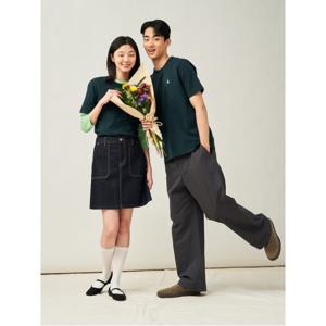 [Essential] 수피마 코튼 라운드넥 티셔츠 - 그린 (BC5242E12M)