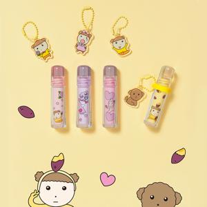 [ETUDEx마루는강쥐] 오버 글로이 틴트 키링세트 /촉촉한 글로시 립틴트