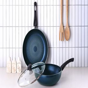 베이직 스마트 후라이팬 28cm+스마트 궁중팬 28cm+유리뚜껑 28cm