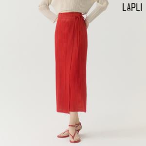 [최초가 139000원] 플리츠 미디 랩스커트 HPSKM124G23