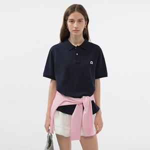 던스트 UNISEX LEATHER LOGO POLO SHIRT_UDTS5B122N2