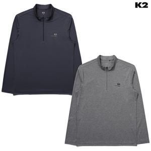 K2 남성 여름 기능성 스트라이프 메쉬 긴팔 집업 티셔츠 GMM24293