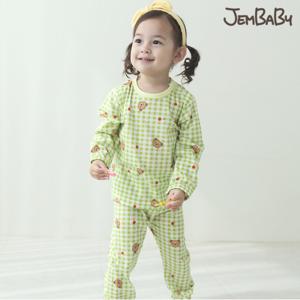 고무줄 9부 내의 모달 체크곰(JB9PMMDC-15)
