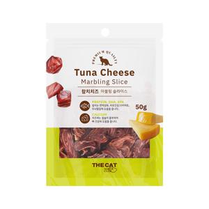 더캣 마블링 슬라이스 고양이간식 참치+치즈 혼합맛 50g + 쥬크루 인형 (주문서당 1인 1개 한정)