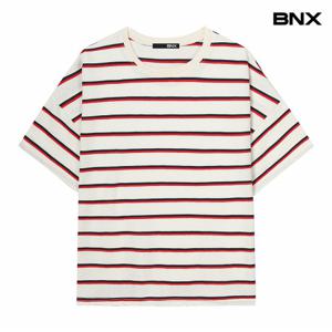 정상가:39,000원 ㅣ 멀티 스트라이프 박스핏 티셔츠 (BX2TS026L0)