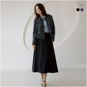 25SS 메탈 핀스트라이프 훌 스커트