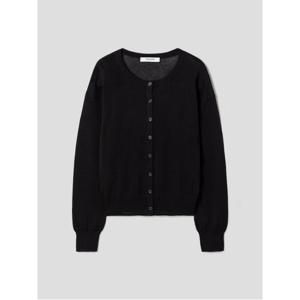 라운드넥 냉감 긴소매 카디건  블랙 (32545ALY35)