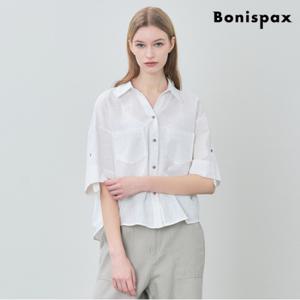 정상가:59,000원 | 코튼 카라 롤업 반팔 셔츠 (XP1BA014L0)