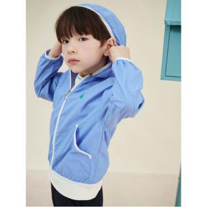 [5%OFF]에어리 그래픽 바람막이 점퍼 - 스카이 블루