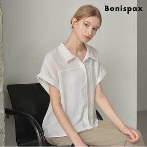 정상가:24000원ㅣ루즈핏 크롭 카라 셔츠 (XP2BA008L0)