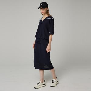 08.[최초가:259000원]  로고 자가드밴드 니트 스커트 N232PWK443
