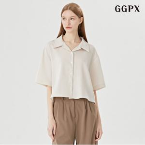 정상가:59,000원 | 심플 베이직 버튼업 카라 여성 반팔 셔츠 (GOABA017D)