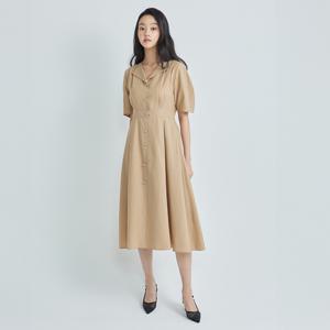 [최초가:365,000원]  볼륨소매 카라 원피스  A242PWO409