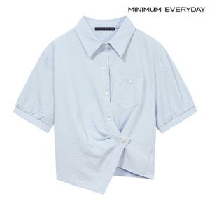 정상가:59,000원 ㅣ [미니멈 에브리데이]투웨이 버튼 카라 블라우스 (EB2BA001D)