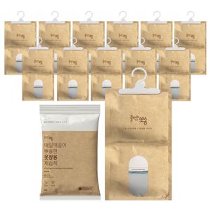 매일매일이 뽀송한 옷장용 옷걸이형 제습제 습기제거제 400g 12입