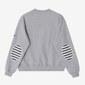 [본사정품] 봉봉 맨투맨 Bon Bon Elbow Patch (GRY) ASJU251KR74-GRY 그레이