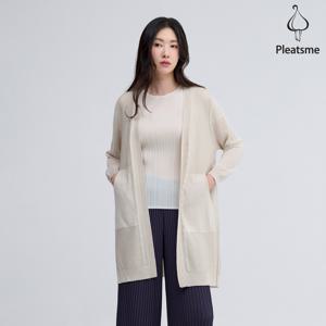 [최초가 158000원] 시스루 V넥 꽈배기 롱 니트 가디건_EKCDM225010