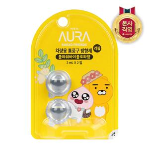 아우라 카카오 차량용 방향제 리필 2mLx2입 플라워바이플로라