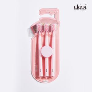 마그네틱 항균 칫솔 3pcs 세트 베이비핑크