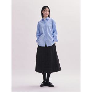 [24FW][B. my] 클래식 스트라이프 오버핏 셔츠  블루 (BF4864N08P)