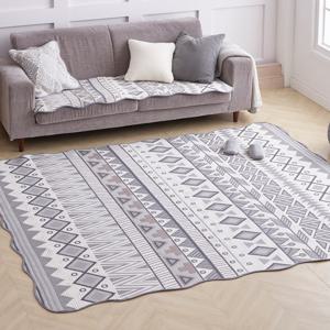 베누지오 클로이 워셔블 자카드 카페트 점보특대형 200x230cm 그레이