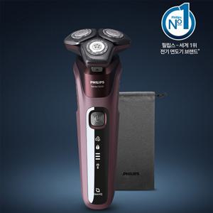 전기면도기 SkinIQ 5000 시리즈 S5881/12 버건디레드