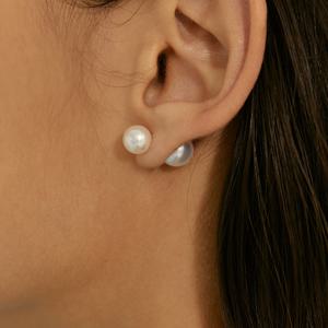 14k 리버서블 8mm 진주 귀걸이 14k 골드 LFE15