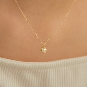 14k 퍼스널 코인 이니셜 목걸이 (14k골드) #LFN12