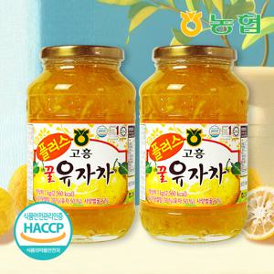 [농협] 레몬차보다 향긋한 고흥 꿀 유자차 유자청 2kg+2kg