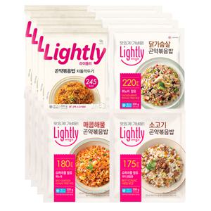 곤약볶음밥 200g 차돌깍두기4+매콤해물4+소고기4+닭가슴살4/총16봉