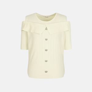 [최초가:215000원] 나이스클랍 오프숄더 트임 니트 A232PWK305