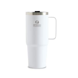 대용량 손잡이 스텐 텀블러 콜드컵 900ml(화이트) 1P