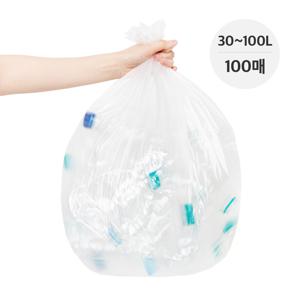 다용도 재활용 분리수거 배접 비닐봉투 100매 7size