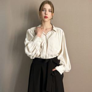 [파슨스] Open.Shirring Blouse     [MSPR3BL04]