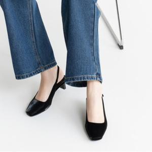 [최초가 89,000원] 코드란 슬링백 Black 4cm