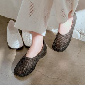 [최초가 79,000원] 에어리 메쉬 플랫 Black 2cm