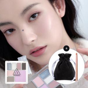 올라운더 멀티 팔레트+화이트 스트링 파우치+글로우 아이포인트 브러쉬