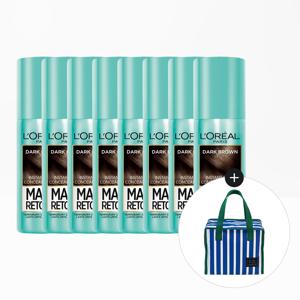 매직 리터치 새치 스프레이 75ml 8개+스트라이프 런치 쿨러백