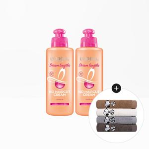 드림랭스 노 헤어컷 크림 200ml 2개+스누피 타올 1장(랜덤)