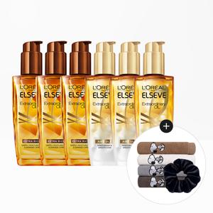 엑스트라 오디네리 오일 100ml 6개(타입선택)+스크런치(랜덤)+스누피 타올 1장(랜덤)