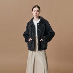 [최초가 199,000원][로안] 양모 하프 코트