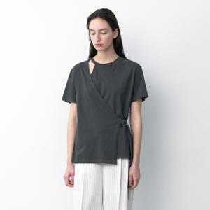 [나인] [정상가 :59000원] 알렉사 언밸런스 레이어드 티(T-7038)