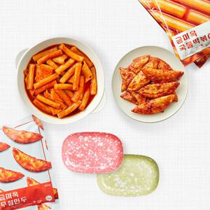 금미옥 국물떡볶이 6봉+무침만두1봉+스낵플레이트세트