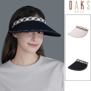 여성 체크 배색 썬바이저 DNHE5E902