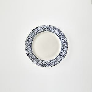 블루플라워 포슬린 접시 20cm