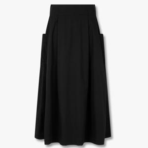 [톰보이] 이밴드 사이드 핀턱 미디스커트 91F5232871