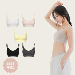 [최초가 85,500원] 심리스 베스트 멀티팩 브라5종+브라패드(브라5)