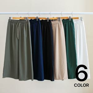 [브리치] 미즈큐즈 /  1 + 1상품  시원한 인견 밴딩 와이드 팬츠/ 6color
