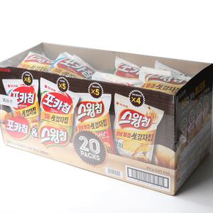 오리온 생감자 (포카칩,스윙칩) 스낵믹스 30g x 20